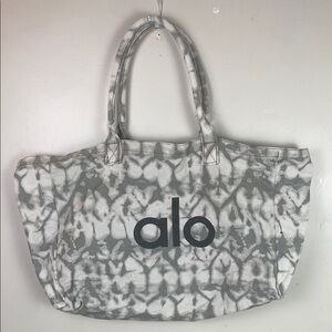 ALO Yoga Tie-Dye Gray Tote Bag